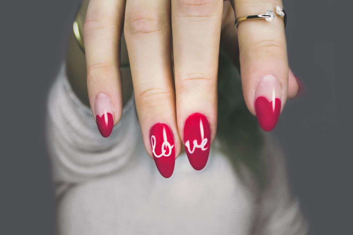 Custom nail art design at The Nail Remedy